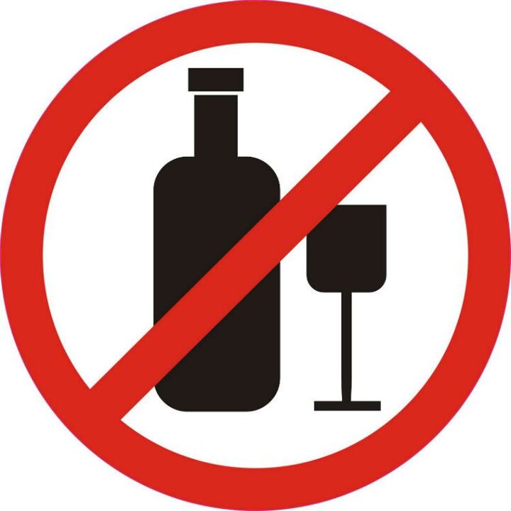 Κατά τη θεραπεία της προστατίτιδας, είναι απαραίτητη η πλήρης απόρριψη του αλκοόλ. 